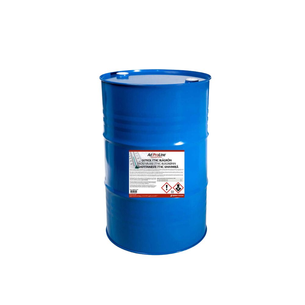 AdProLine® Glykol 774C Blågrön 210L: Longlife-kylarvätska för moderna motorer och elbilar.