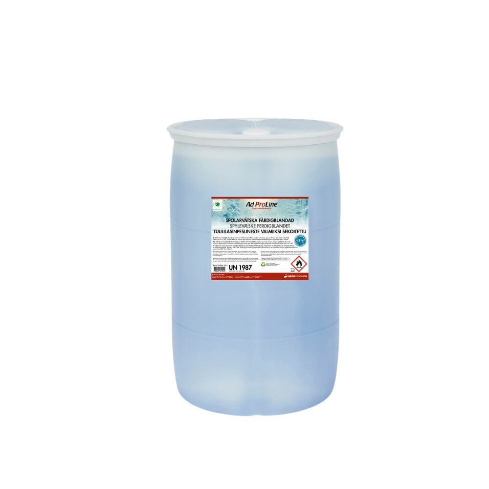Spolarvätska Färdigblandad 210Liter, frostskydd ner till -18°C, fri frakt.