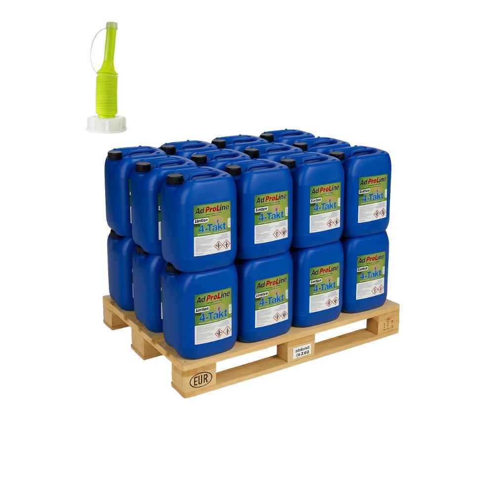 AdProLine® Alkylatbensin 4-takt 24x25L – miljövänligt, högpresterande bränsle för alla 4-taktsmotorer.