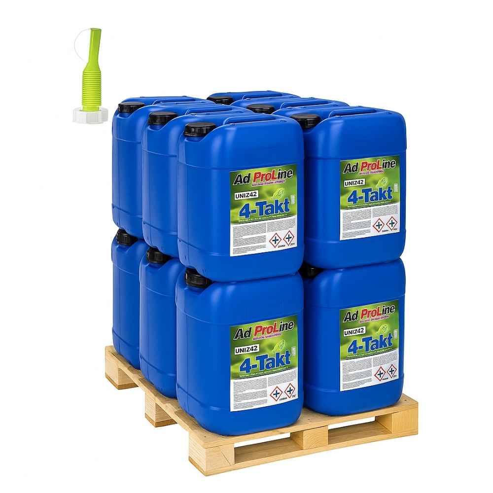AdProLine® Alkylatbensin 4-takt 12x25 Liter, miljövänligt bränsle med fri frakt.