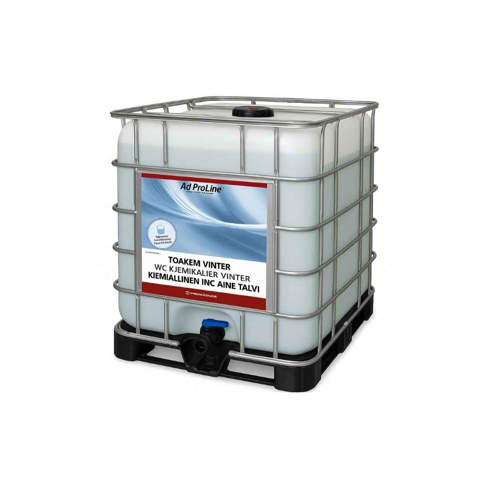Toakem Vinter 1000 liter - Saneringsvätska för Toaletter | Fräsch & Hygienisk Miljö