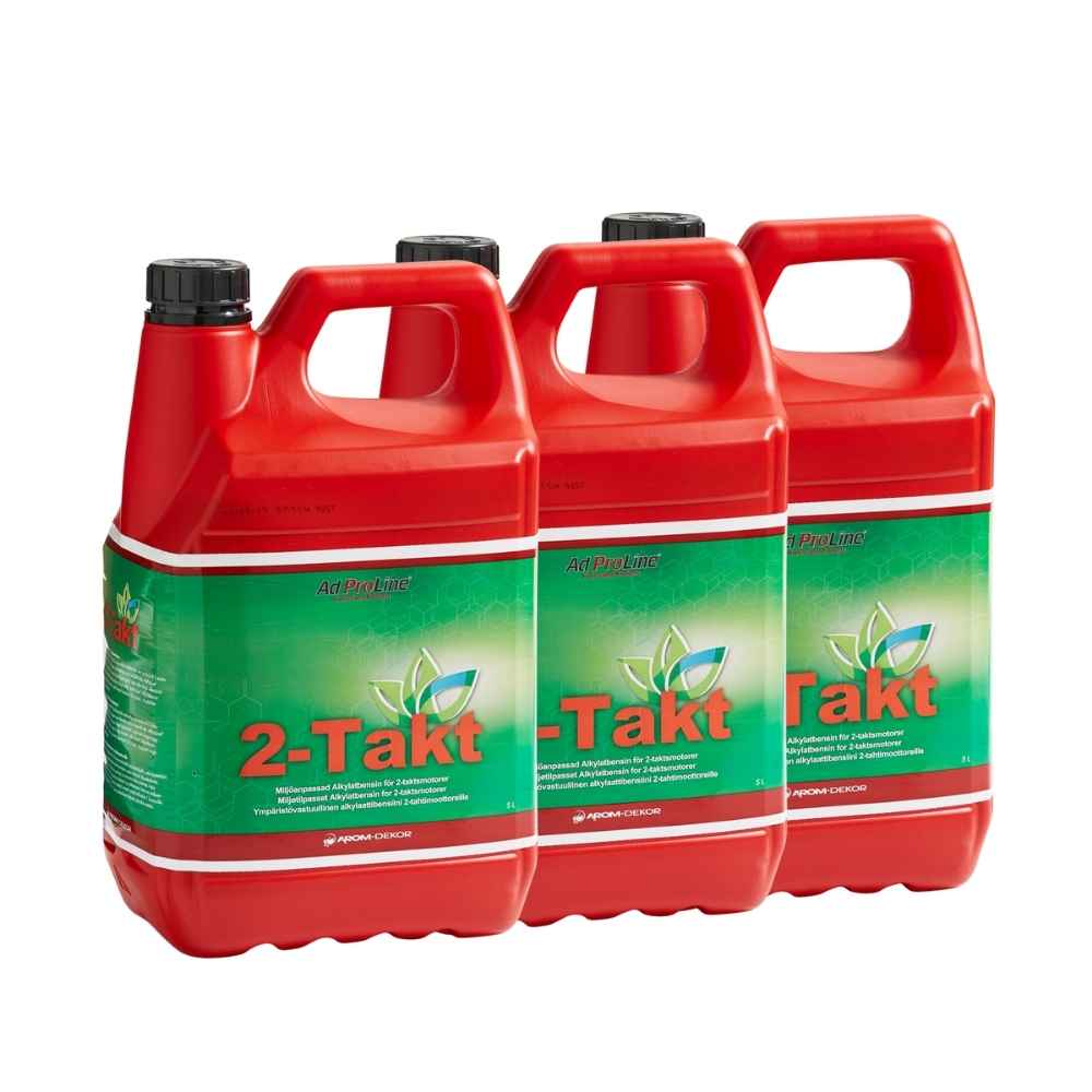 Miljövänlig Alkylatbensin för 2-taktsmotorer 3x5 Liter