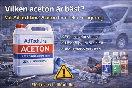 AdTechLine® Aceton – effektivt lösningsmedel för industriell rengöring.