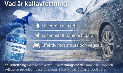 Applicering av kallavfettning på bilens nedre delar.