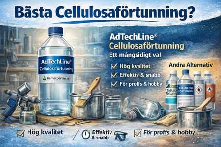Guide om cellulosaförtunning – användning, säkerhet och varför AdTechLine är ett mångsidigt val.