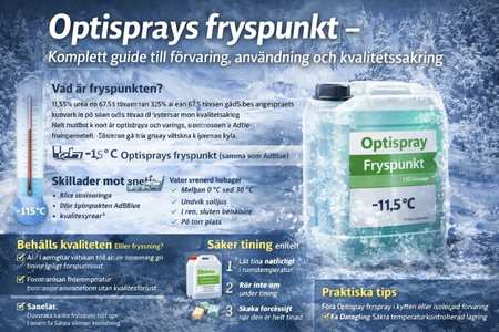 Optispray med fryspunkt –11,5 °C för SCR-system i kalla miljöer.