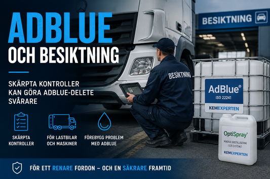 AdBlue och besiktning – skärpta kontroller av SCR-system och manipulerad avgasrening