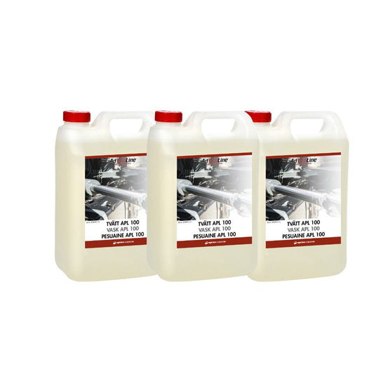 AdProLine® Tvätt APL 100 3x5L - högalkalisk rengöring för maskiner & golv.