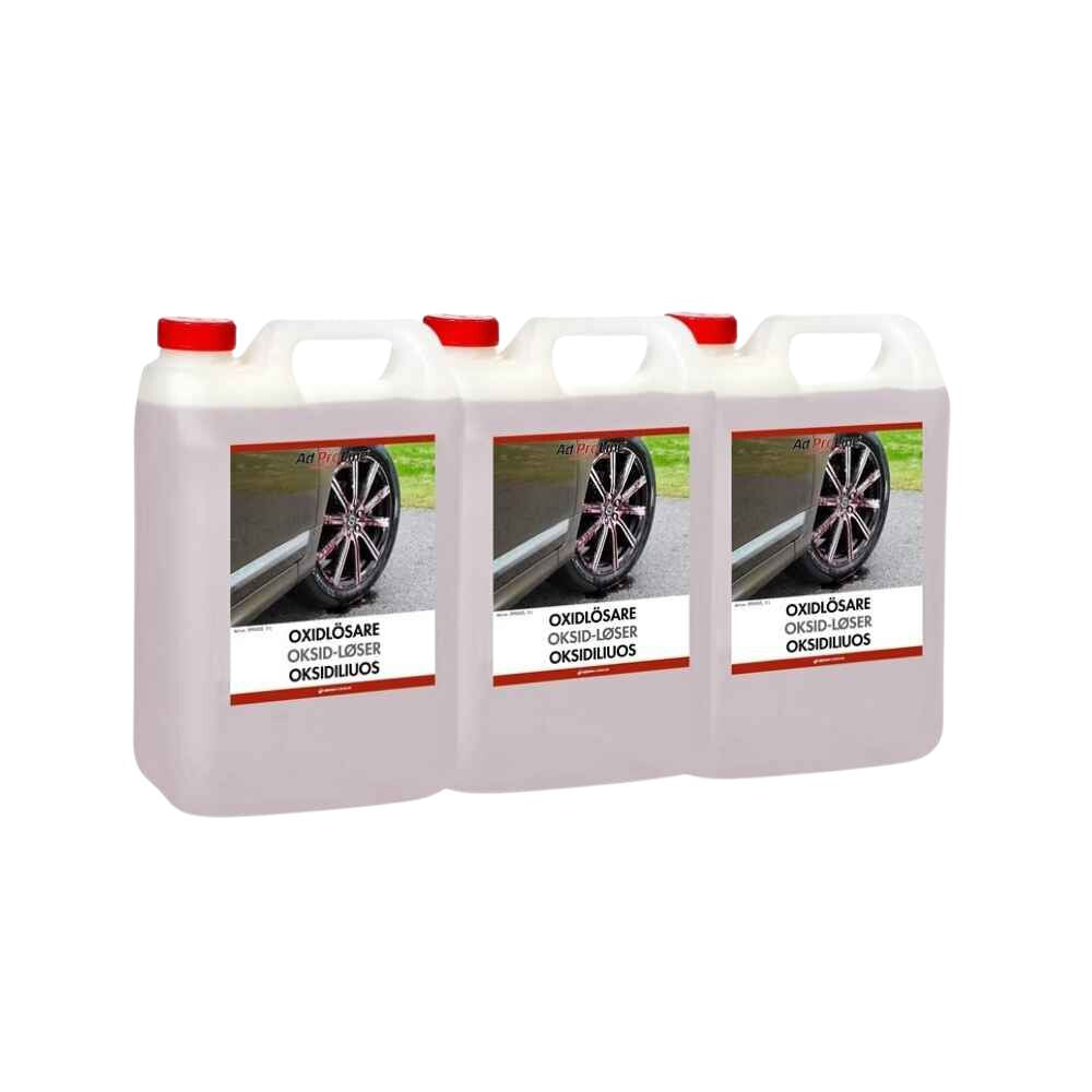 AdProLine® Oxidlösare 3x5L - pH-neutral, effektiv mot flygrost & föroreningar.