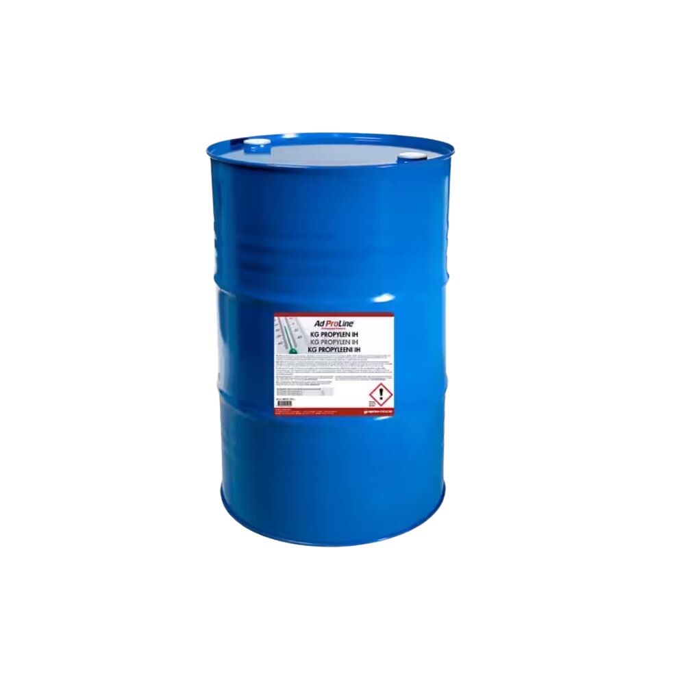 AdProLine® KG Propylen IH Grön 210L: Miljövänlig kylarvätska med korrosionsskydd.