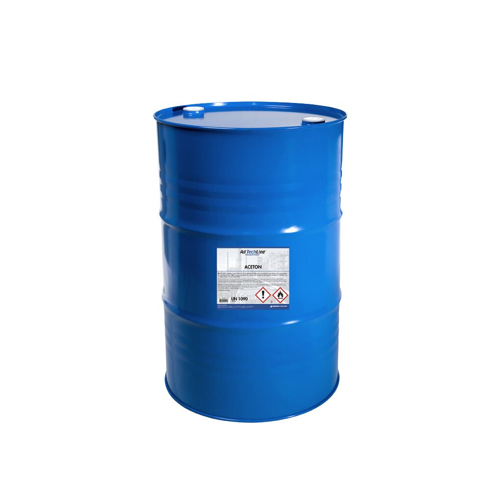 Aceton 210 Liter – kraftfullt lösningsmedel för rengöring, förtunning & fläckborttagning 