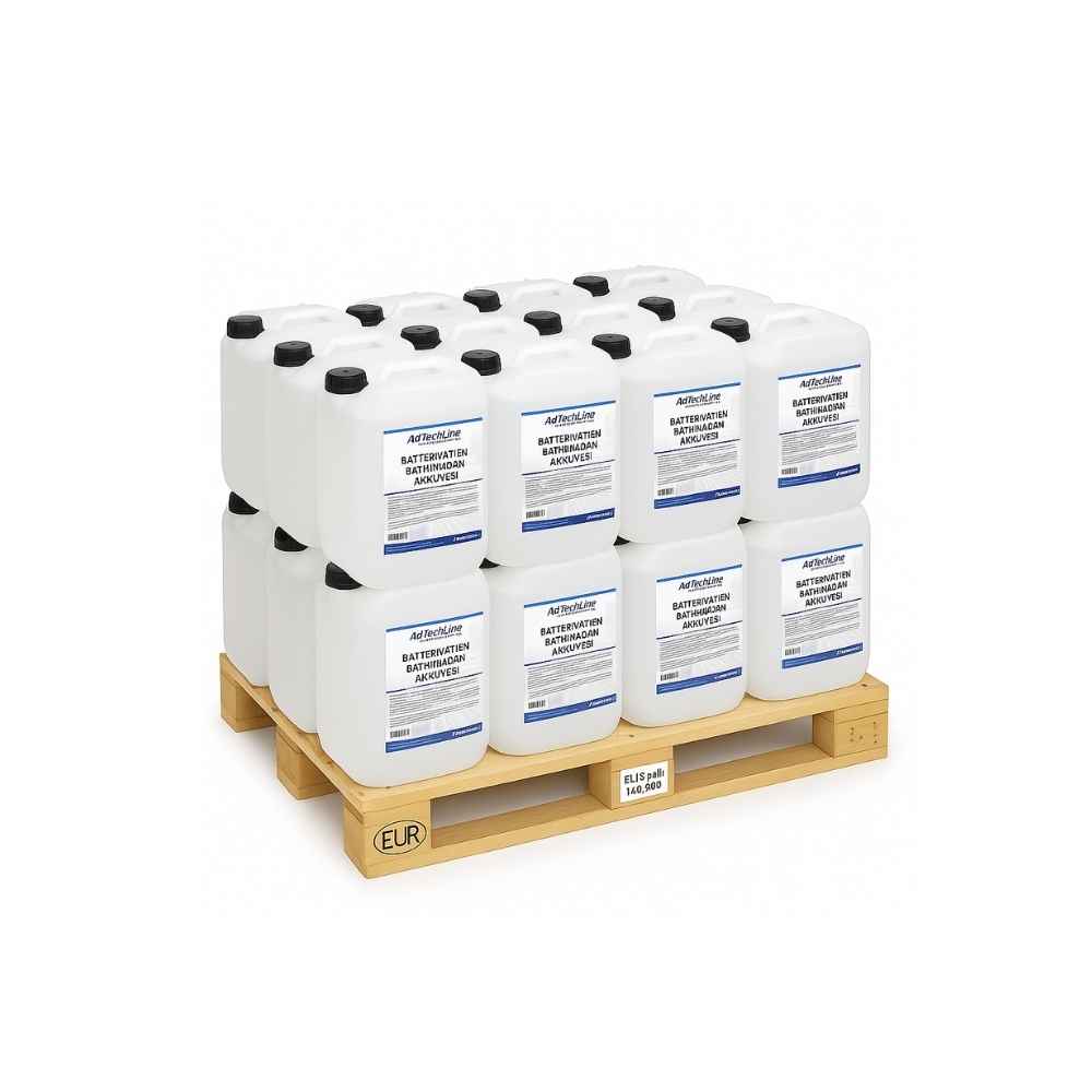 Avjoniserat Batterivatten 24×25L – Förlänger livslängd på utrustning