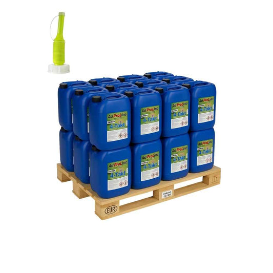 AdProLine® Alkylatbensin 4-takt 24x25L – miljövänligt, högpresterande bränsle för alla 4-taktsmotorer.