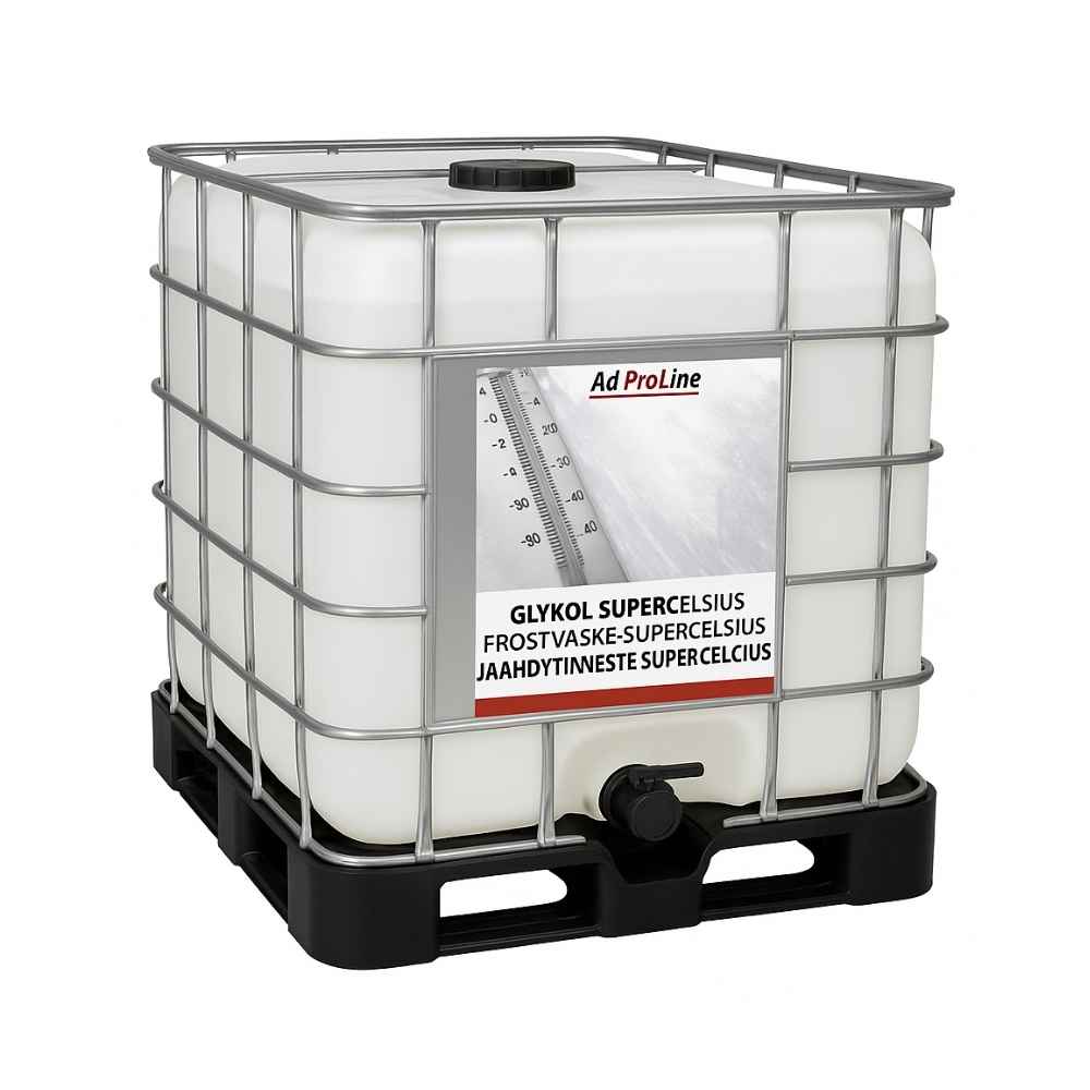 Glykol SuperCelsius Longlife Etylenglykol 1000 L IBC-behållare