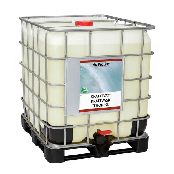 AdProLine® Krafttvätt 1000L IBC – kraftfull alkalisk avfettning för fordon
