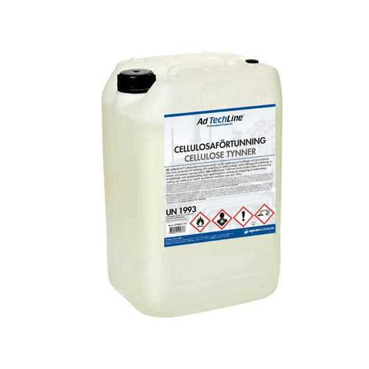 AdTechLine Cellulosaförtunning 25L – högpresterande förtunning för rengöring, ytförberedelse och borttagning av oljebaserade fläckar