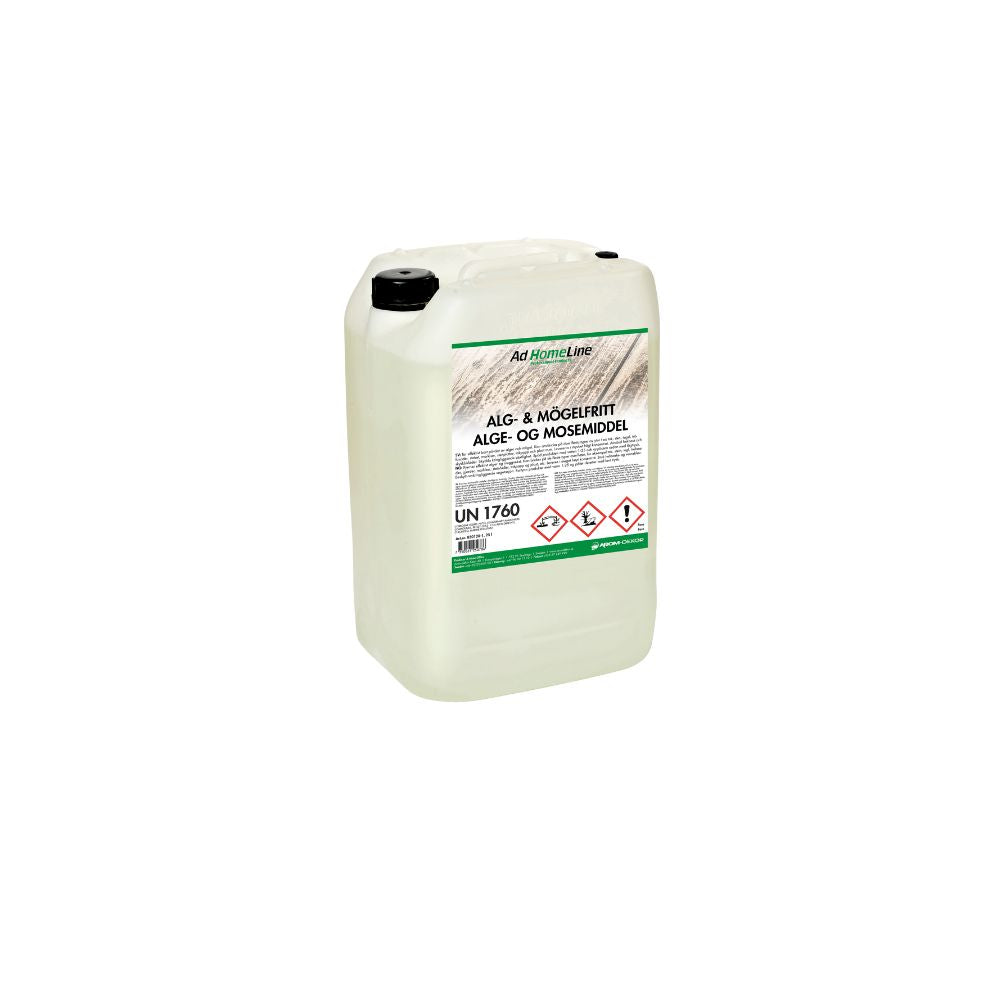 AdHomeLine® Alg- & Mögelfritt 25L: Effektivt mot alger och mögel på ytor.