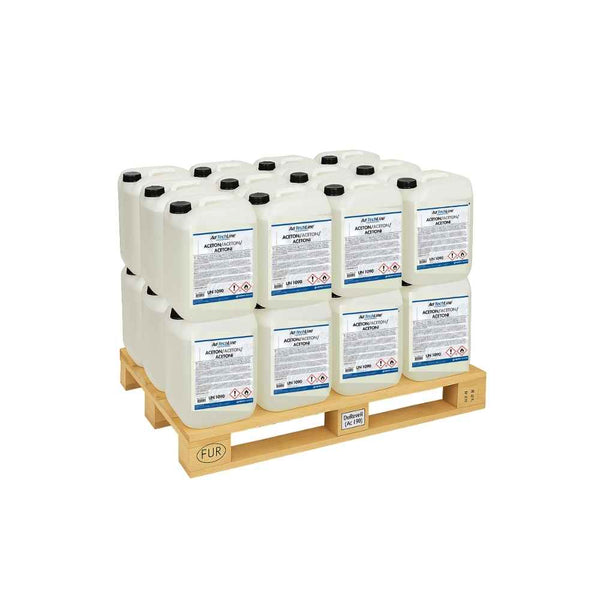 AdTechLine® Aceton 600L – Rengöring och förtunning för polyester och plastytor, levereras på helpall med fri frakt.