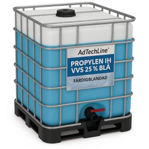 Propylen IH VVS Blå – 25% Blandning, 1000 Liter IBC