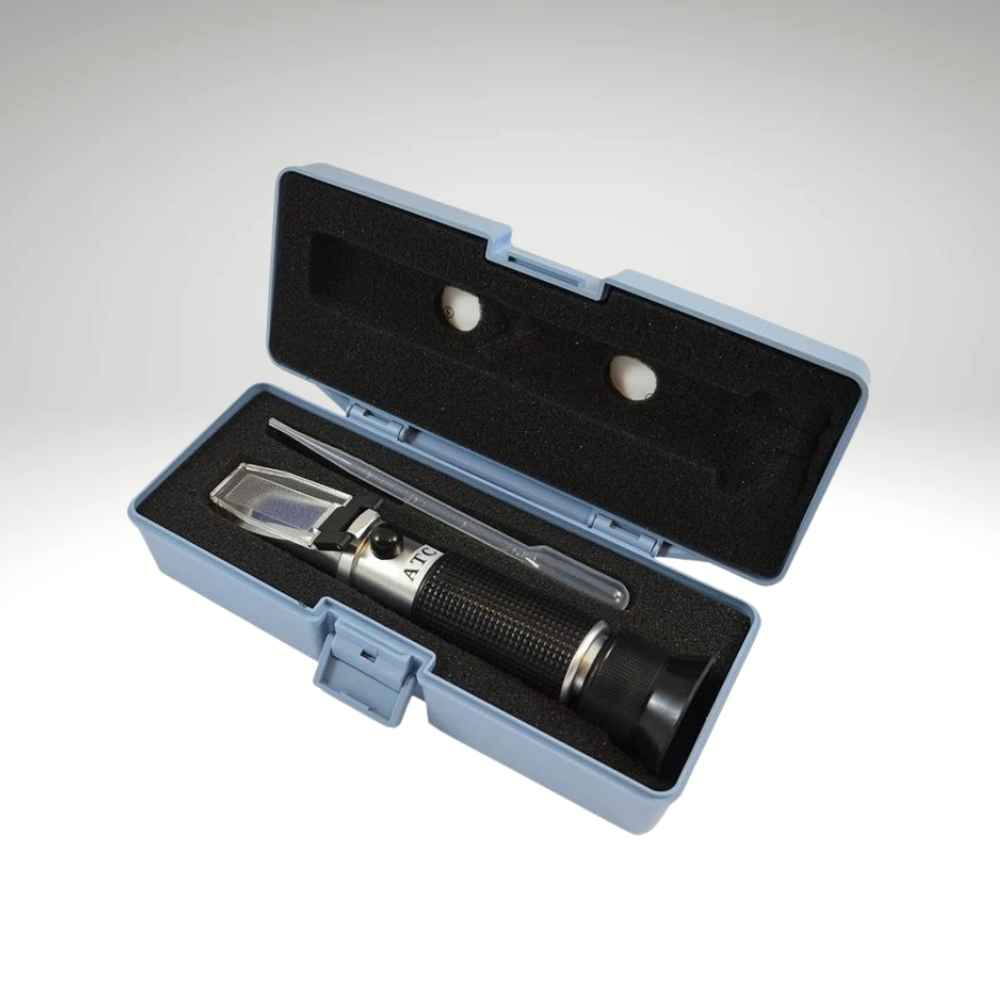 Handhållen glykolmätare/refraktometer med ATC för mätning av kylvätska, batterivätska och AdBlue.