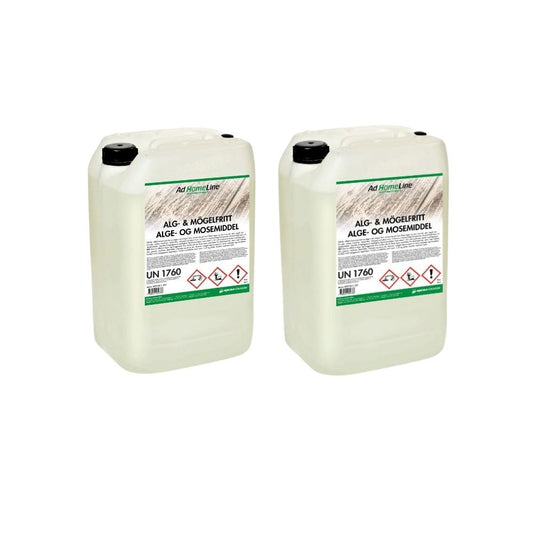 AdHomeLine® Alg- & Mögelfritt 2x25L: Effektivt mot alger och mögel på ytor.