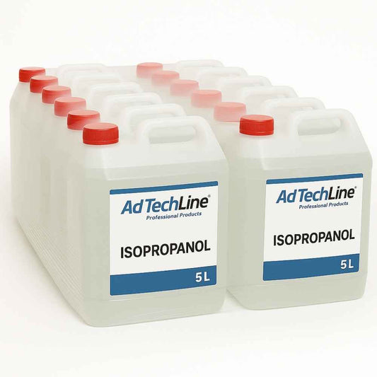 Isopropanol 99,5% 12x5L från AdTechLine – industriell rengöringsvätska