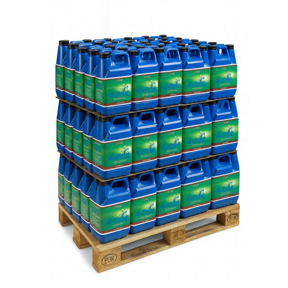 AdProLine® alkylatbensin för 4-taktsmotorer – helpall med 108 x 5 L dunkar, miljövänligt bränsle med hög prestanda.