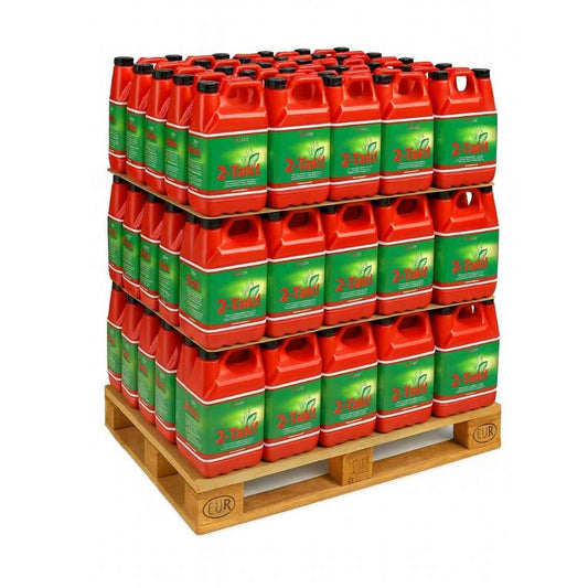 AdProLine® alkylatbensin för 2-taktsmotorer – helpall med 108 x 5 L dunkar, miljövänligt bränsle med hög prestanda.