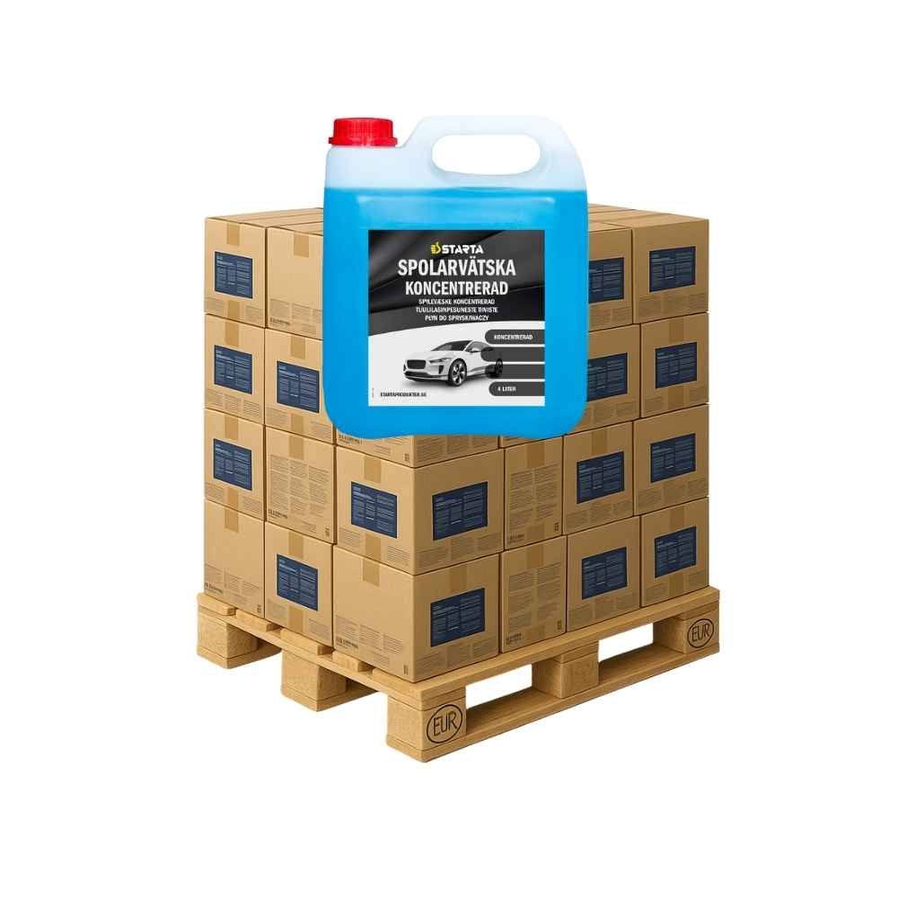 STARTA Spolarvätska Koncentrat 3x4L – professionell bilrengöring mot smuts, salt och trafikfilm, miljövänlig och effektiv till -46°C