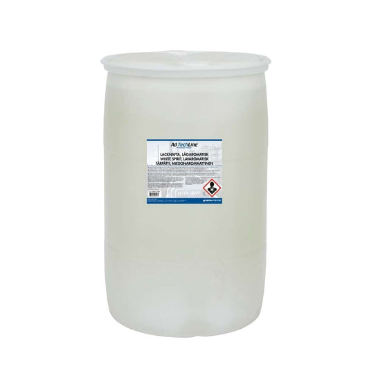 AdTechLine® Lacknafta Lågaromatisk 210L - för färgspädning & verktygsrengöring.