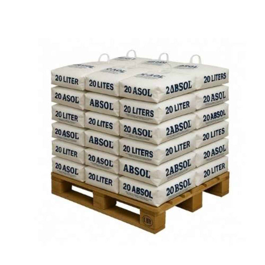 ABSOL 20L pappersäck – industriell absorbent helpall 36 st fri frakt