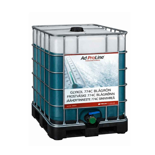 AdProLine® Glykol 774C Blågrön 1000L: Longlife-kylarvätska för moderna motorer och elbilar.