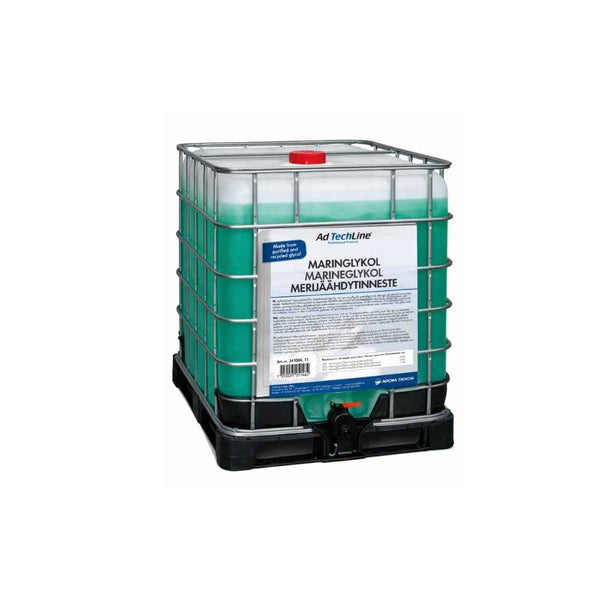 AdTechLine® Maringlykol 1000L: Miljövänligt frysskydd för inombords- och utombordsmotorer.