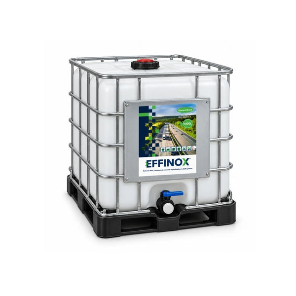EFFINOX 1000 liter IBC på svart pall – premium AdBlue