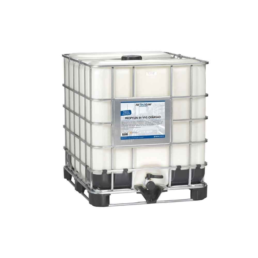 Propylen IH VVS ofärgad 1000 liter  – propylenglykol för kyl- och värmesystem