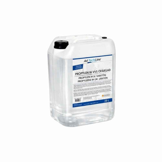 Propylen IH VVS ofärgad 25 liter – propylenglykol för kyl- och värmesystem 25 liter
