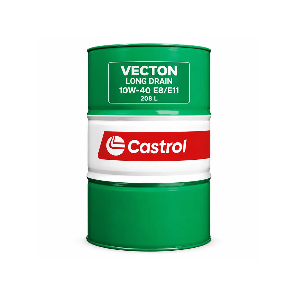 Castrol Vecton Long Drain 10W-40 E8/E11 motorolja i 208-litersfat – Kemexperten